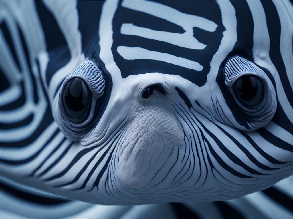 fish frontal looking at eyes